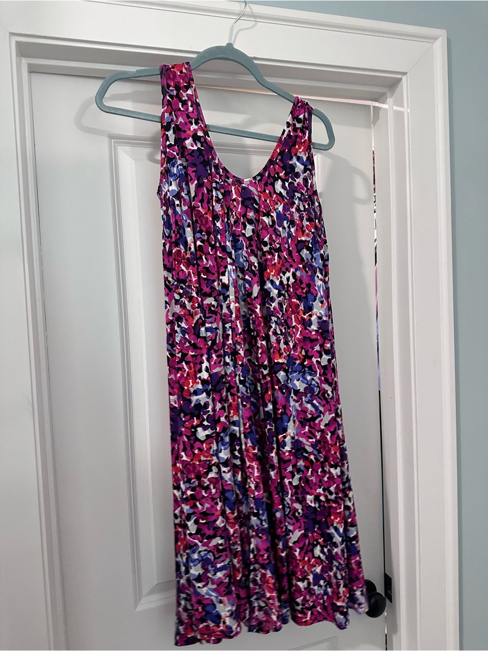 Latched Mama Floral Nursing Pink & Purple Belted Dress